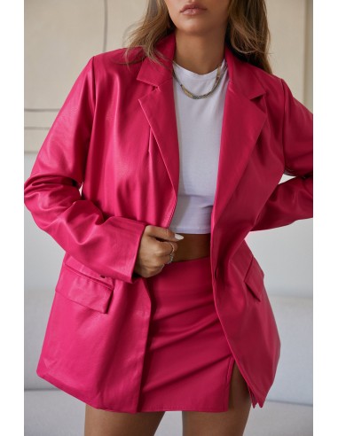 Jinelle PU Blazer Jacket - Pink Livraison rapide