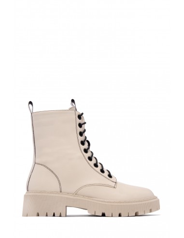 Joslin Lace Up Combat Boots - Nude shop