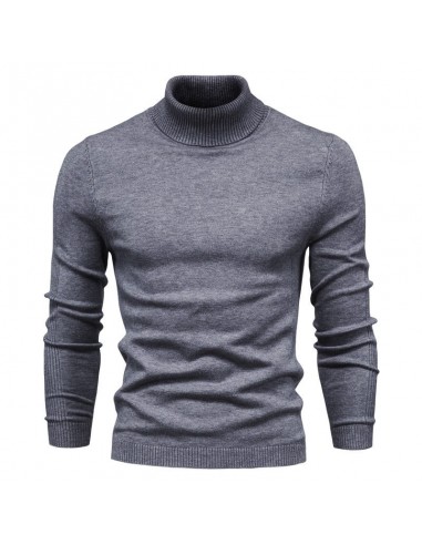 Pull Laine Col Roulé Homme Gris Foncé online