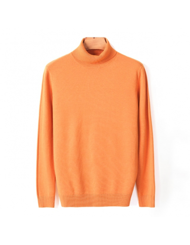 Col Roulé Homme Épais Orange sur le site 