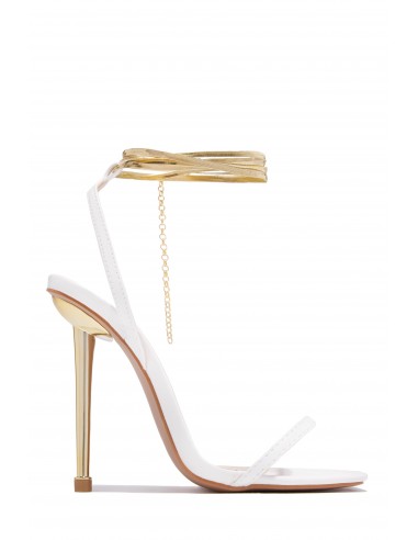 Perfect Affair Single Sole High Heels - White livraison gratuite