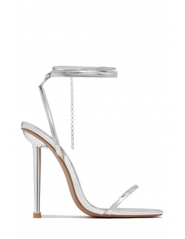 Perfect Affair Single Sole High Heels - Silver le concept de la Pate a emporter 