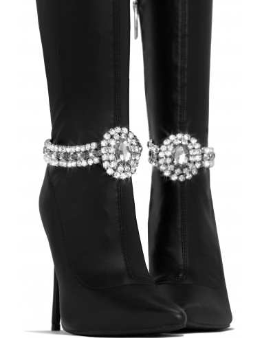 Kaylie Over The Knee High Heel Boots - Black france