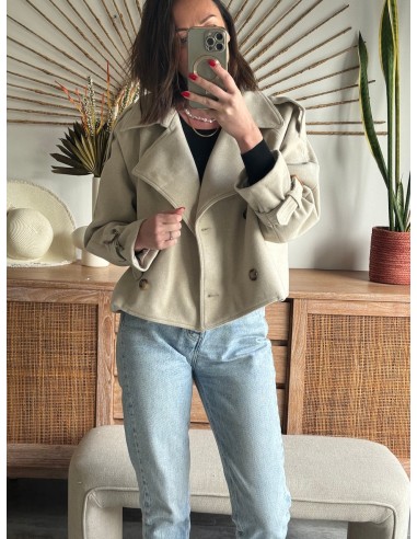 MANTEAU DELPHY BEIGE solde