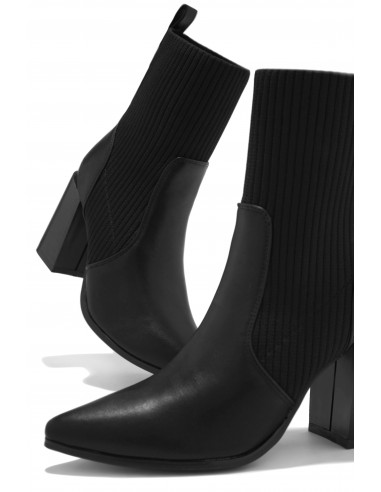 Perfect Night Block Heel Ankle Boots - Black store