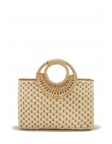 Trips To Cabo Top Handle Straw Bag - Natural prix