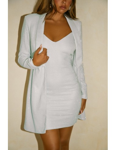 Sienna Blazer and Dress Set - Silver vente chaude votre 