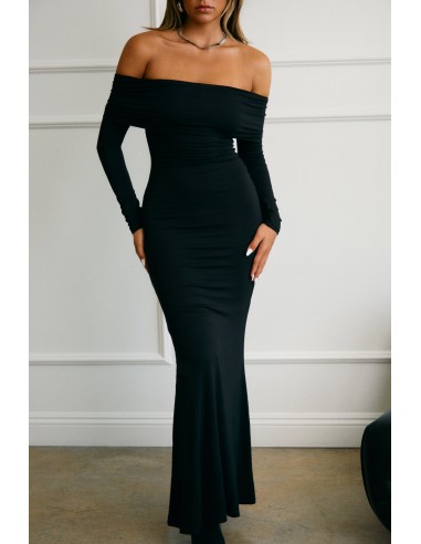 Ryana Off The Shoulder Maxi Dress - Black sur le site 