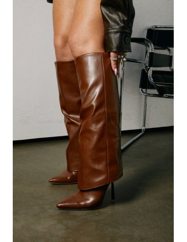 Kourt Knee High Heel Boots - Brown des créatures d'habitude