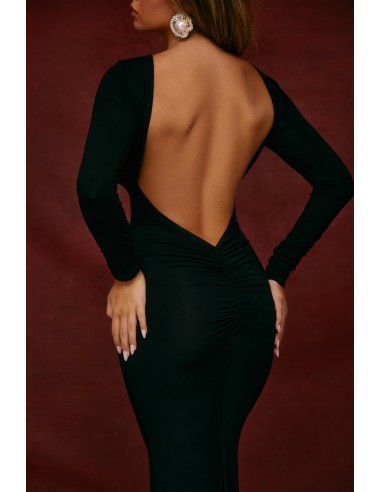 Zarai Long Sleeve Maxi Dress - Black chez Cornerstreet bien 