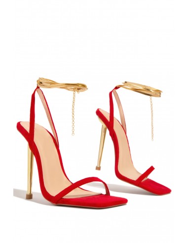 Perfect Affair Single Sole High Heels - Red Voir les baskets