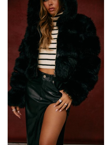 The Bronx Faux Fur Coat - Black une grave pollution 