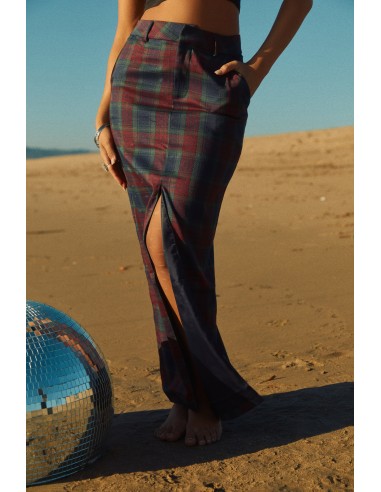 Isabela Maxi Plaid Skirt - Multi plus qu'un jeu 