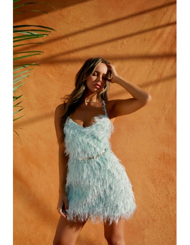 Sweet Getaway Mini Dress - Mint Blue Le MVP de beaucoup