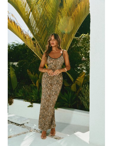 Alejandra Maxi Dress - Leopard plus qu'un jeu 