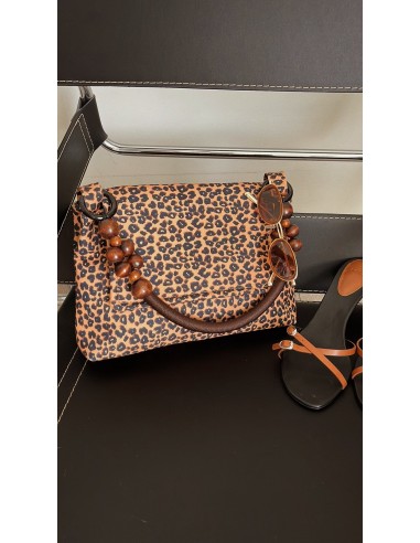 Chloey Flapover Shoulder Bag - Leopard Paris Déstockage Promo