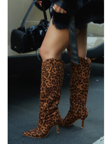 Shyla Knee High Boots - Leopard 50-70% off 