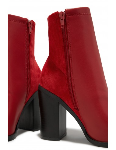 Triumph Block Heel Ankle Boots - Red sur le site 