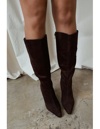 Stella Knee High Heel Boots - Brown pas cheres