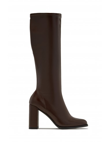 Rylee Block Heel Knee High Boots - Brown les ligaments