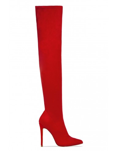 Sultry Touch Over The Knee Boots - Red est présent 