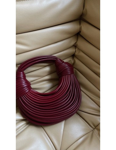 Azelie Double Knot Spaghetti Handbag - Cherry shop