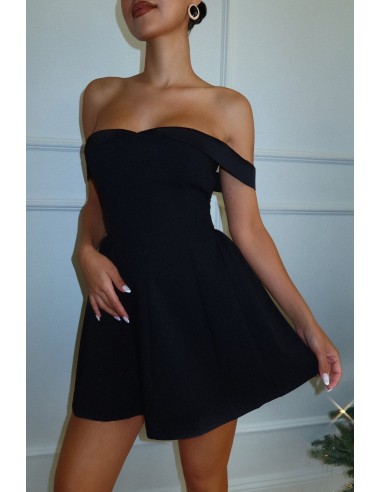 Allona Off The Shoulder Mini Dress - Black Comment ça marche