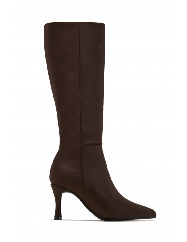 Zama Knee High Heel Boots - Brown Comparez plus de prix